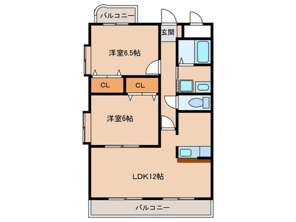 梅坪丸太マンションの物件間取画像